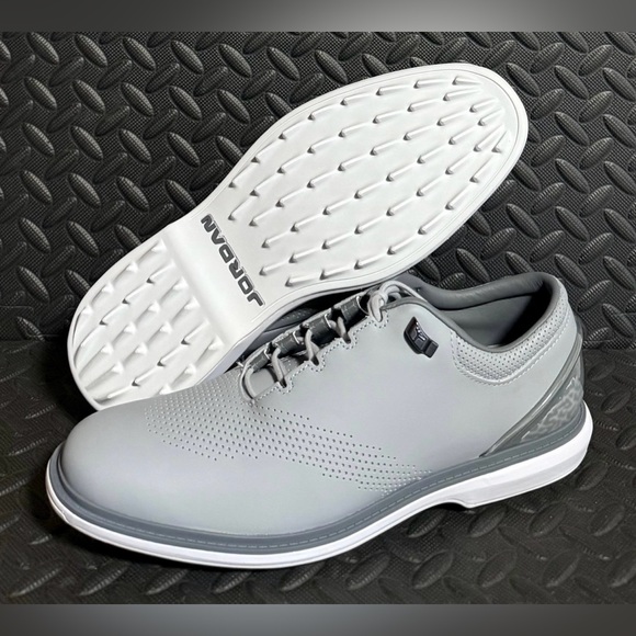 Nike Air Jordan ADG 4 Wolf Smoke Grey White Golf Cleats Shoes Mens Size 11.5